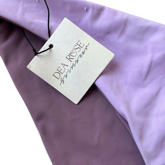 Dea Rose Swimwear Lilac Purple Reversible Bikini Set Women’s Size XL NWT Sexy - Picture 9 of 10